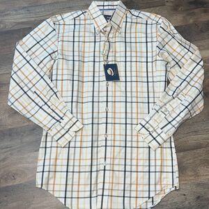 T Harris long sleeve button down shirt size small